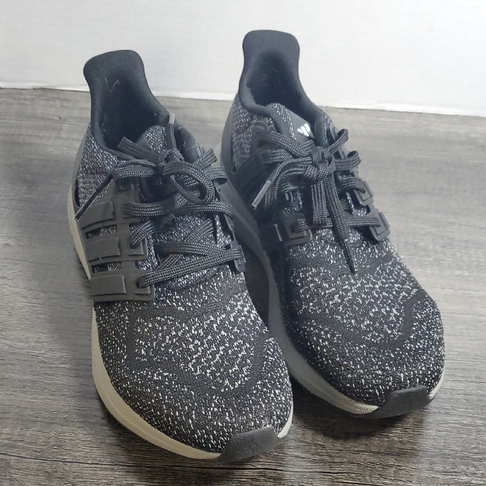 Adidas Black and Gray Knit Sneakers